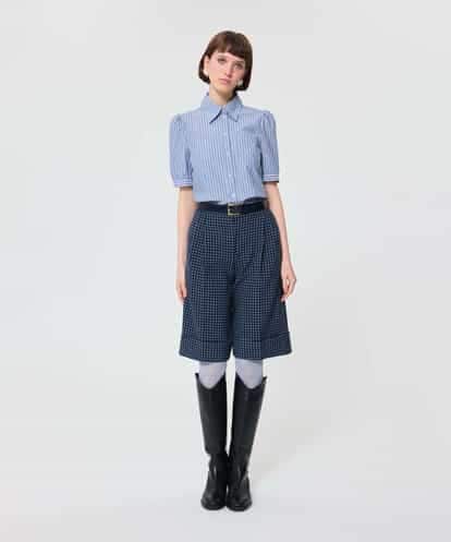 TARA JARMON ★ ショート丈 半袖ワンピース Louise ブルー ITEM | タラ ジャーモン | Tara Jarmon