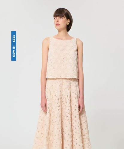 新品 タグ付き TARA JARMON レーストップス 白 ITEM | タラ ジャーモン | Tara Jarmon